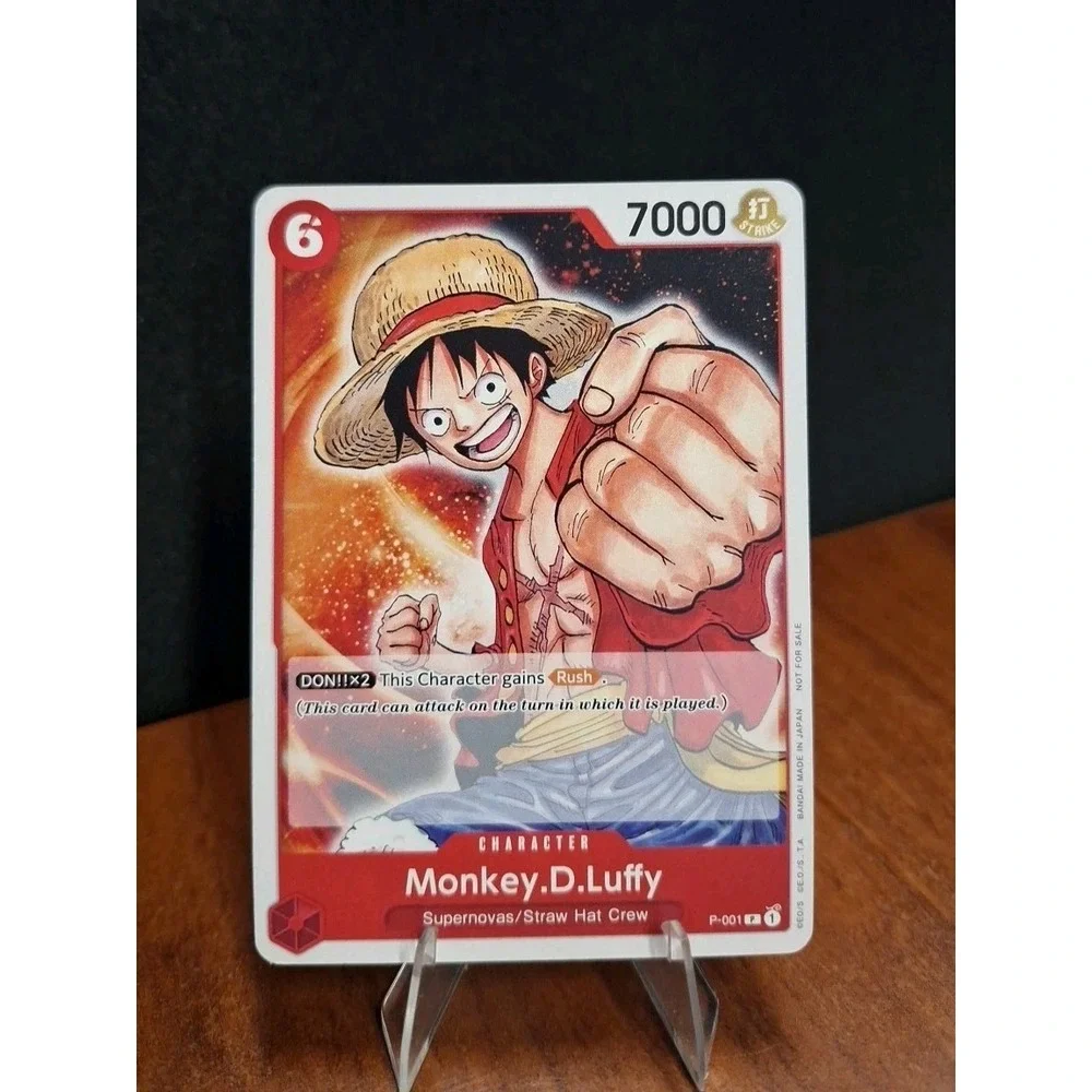 One Piece Monkey D. Luffy Promo P-001 post - errata revision Straw Hat‎ Crew